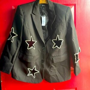 Nasty Gal Star Studded Embellished Blazer